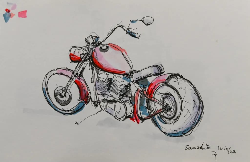 Shockingly Wonderful: Pink Chopper, Sausalito