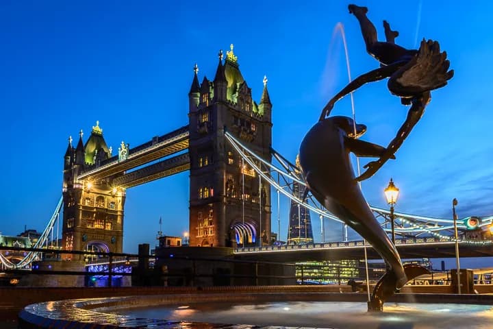 Whispers of the Thames: A Dance of Light and Water Beneath Tower Bridge