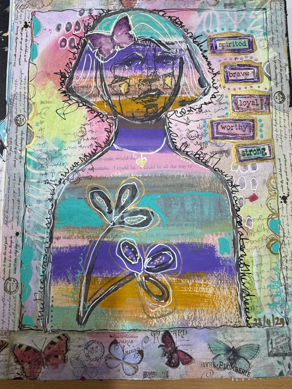 Empowered Whimsy: A Colorful Journey of Strength and Spirit