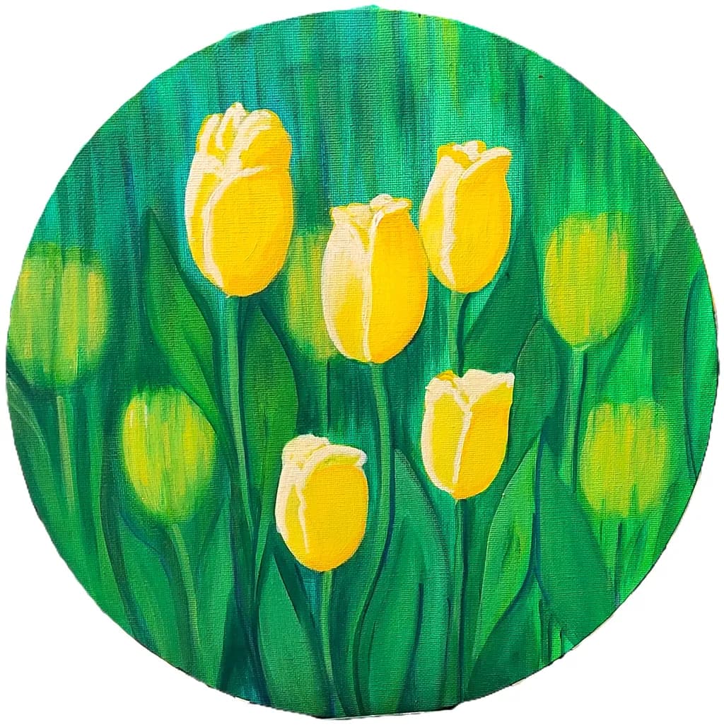 Golden Tulip Serenade: A Vibrant Celebration of Nature's Beauty