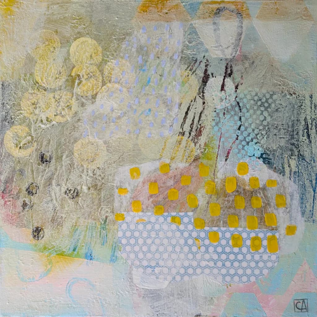 Whispers of Color: A Harmonious Dance of Shapes and Textures