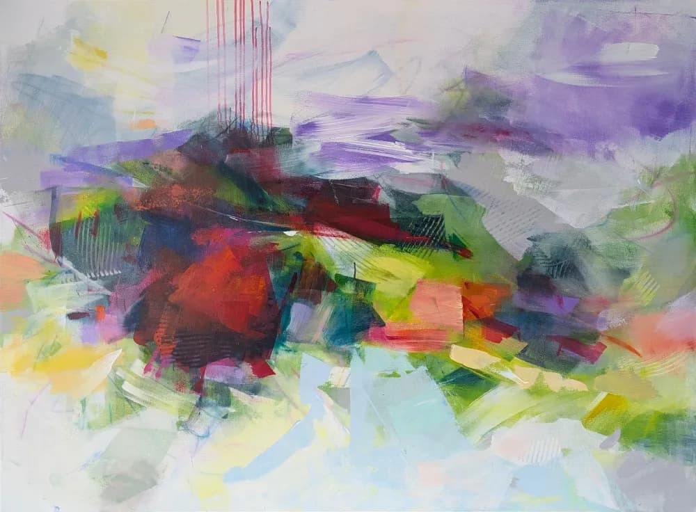 Vibrant Whispers: An Abstract Journey Through Color and Emotion