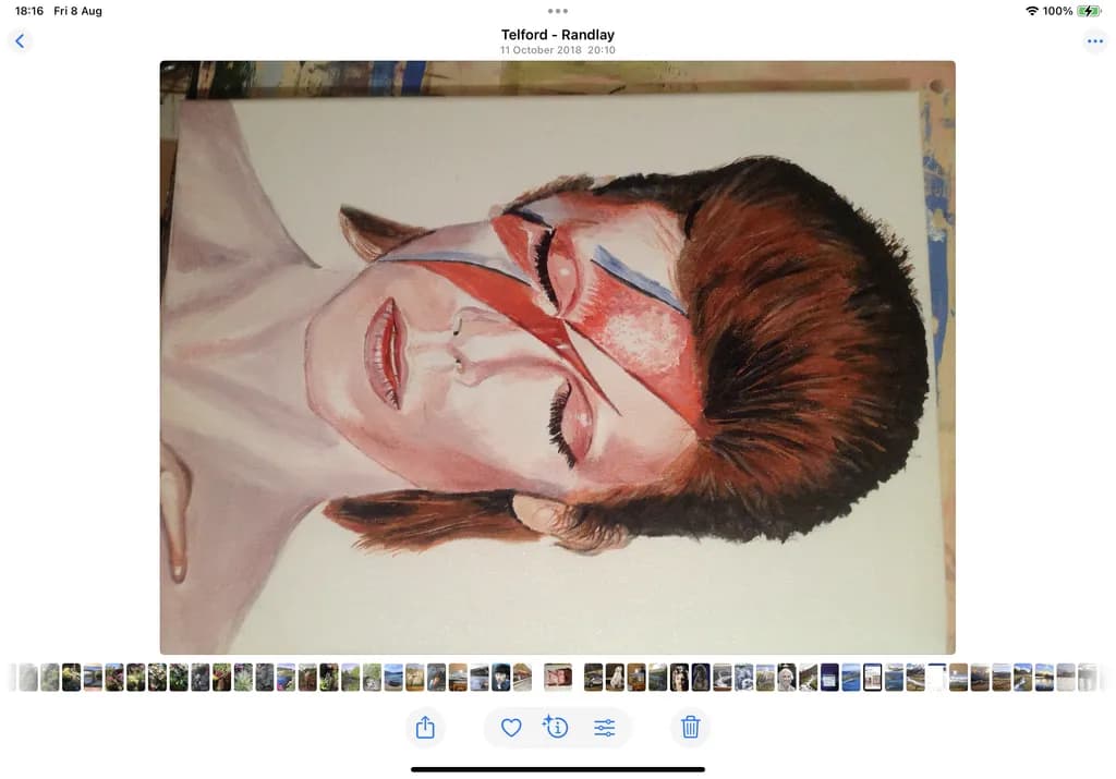 Aladdin Sane Portrait