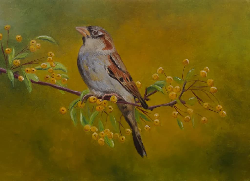 Sparrow on Branch