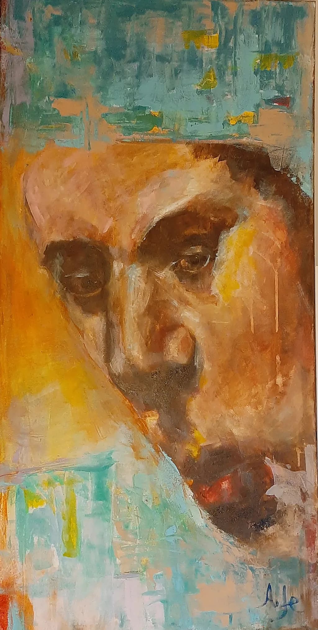 Whispers of Emotion: A Portrait in Color and Light