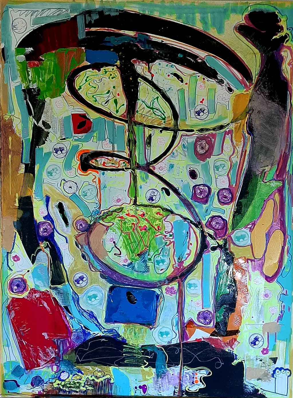 Vibrant Chaos: An Expressionistic Journey Through Color and Form