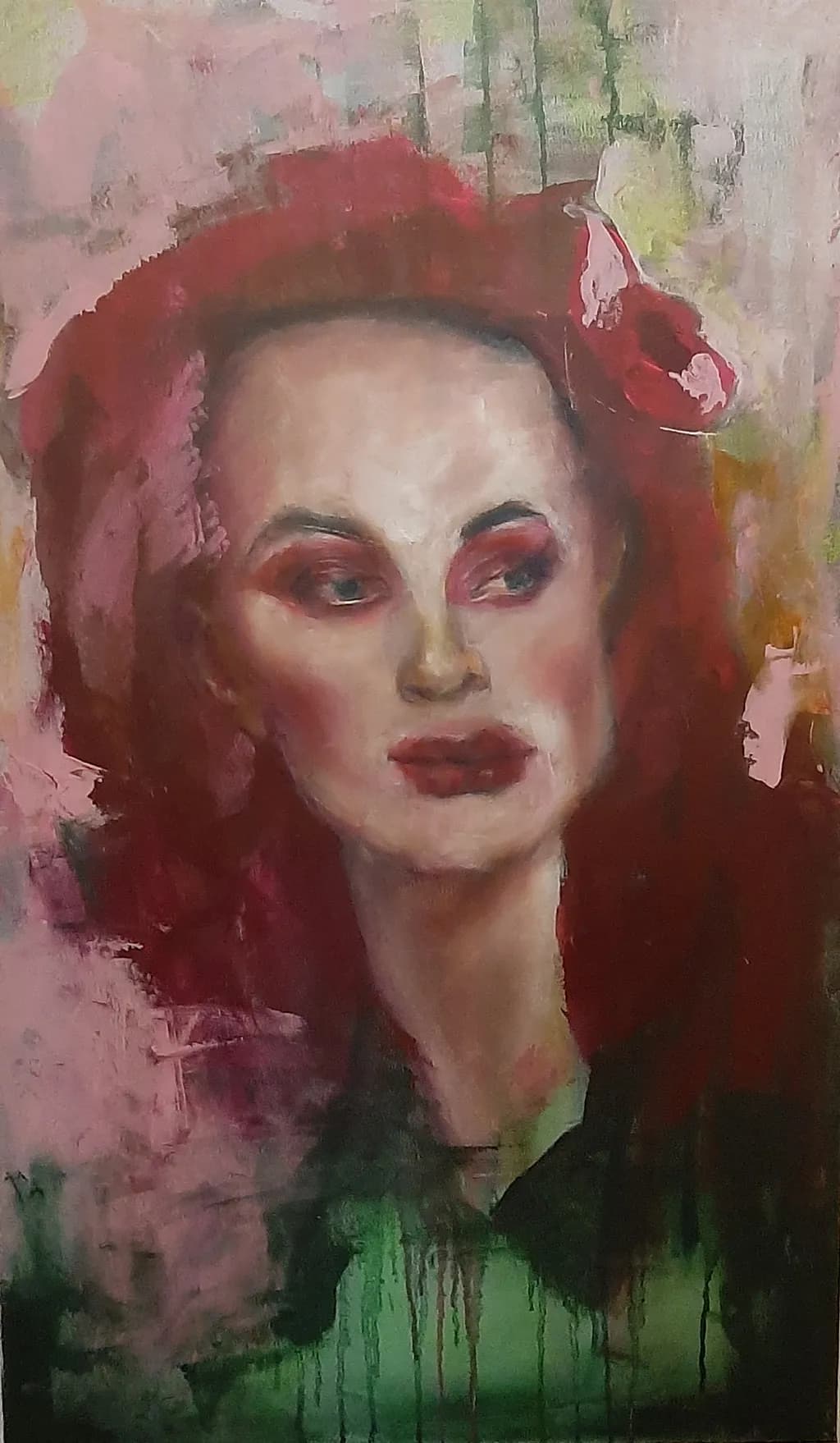 Whispers of Color: A Portrait of Emotion and Elegance