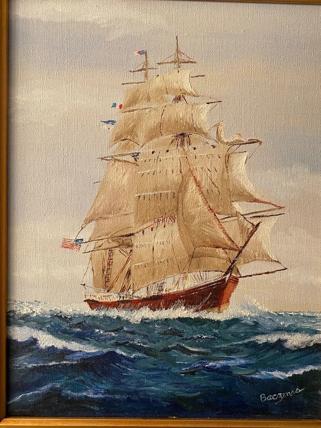 Majestic Voyage: A Tall Ship's Journey Through Turbulent Seas