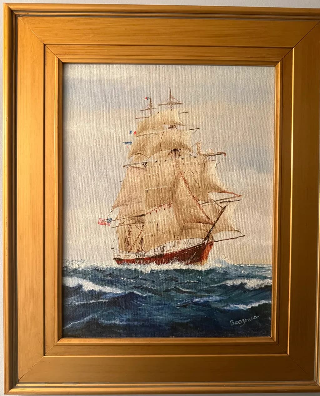 Majestic Voyage: A Classic Sailing Ship on the Open Sea