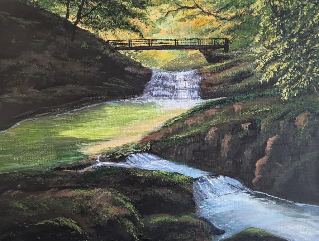 Tranquil Stream Crossing