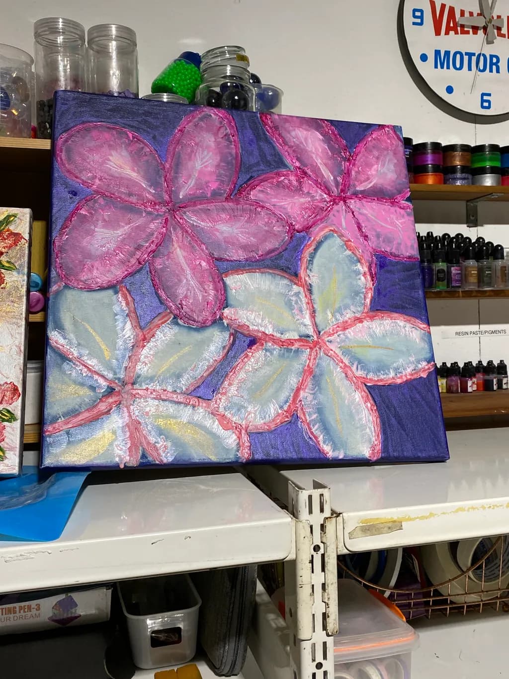 Vibrant Blossoms: A Dance of Colorful Petals on Canvas