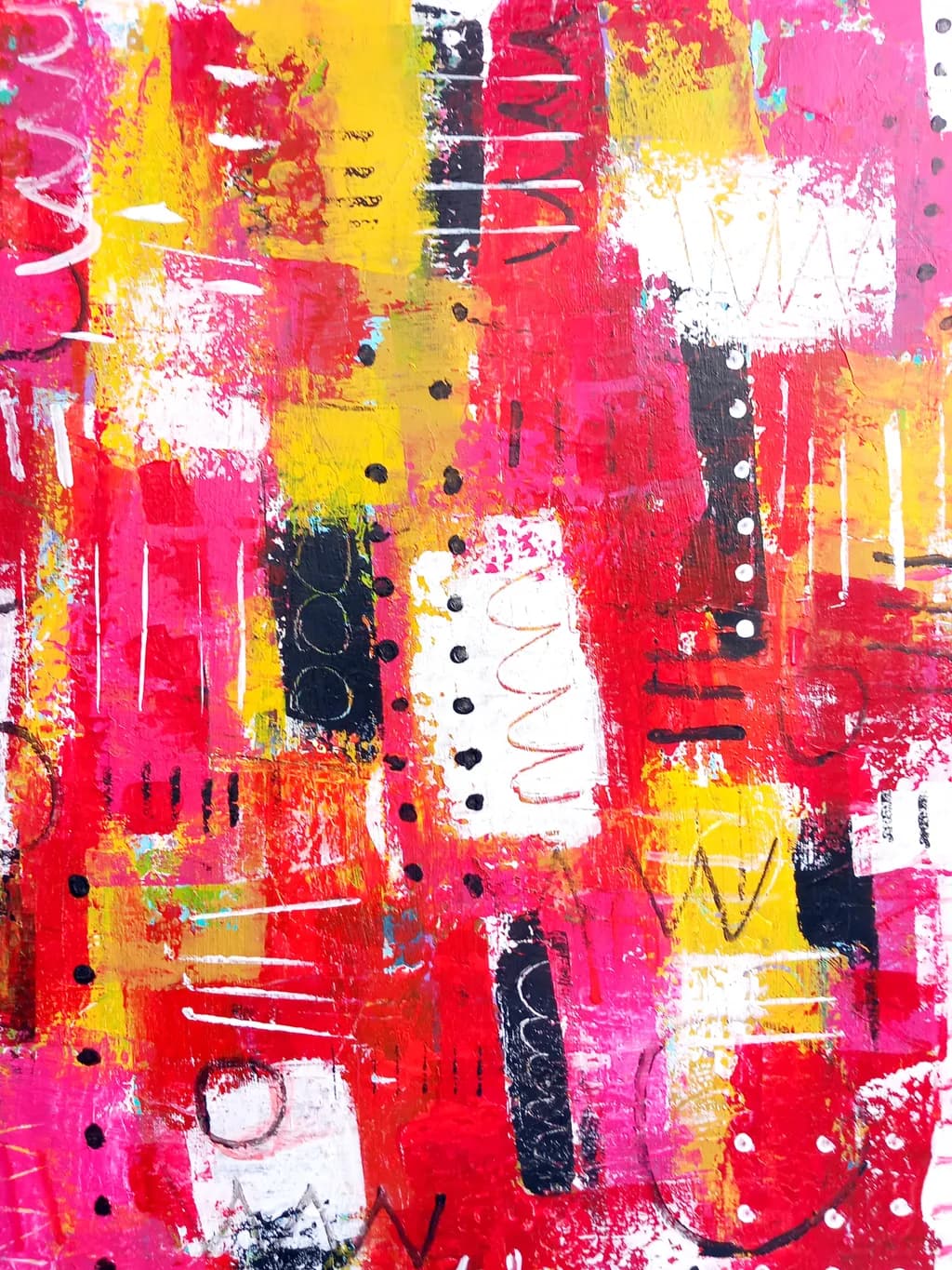 Abstract Red Grid