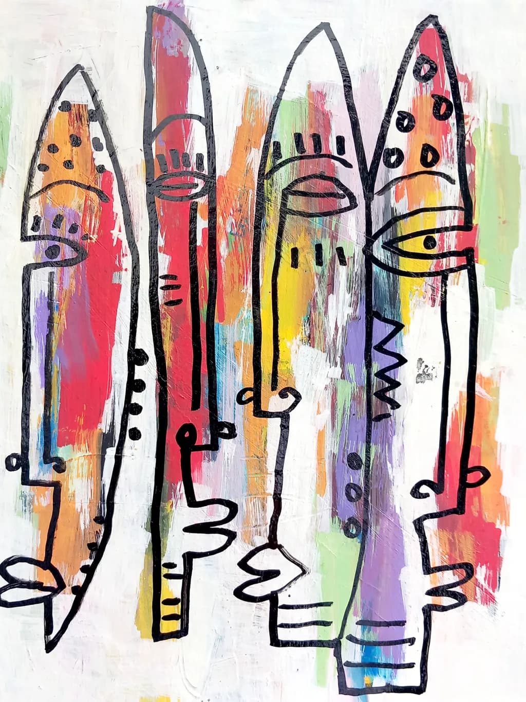 Colorful Faces