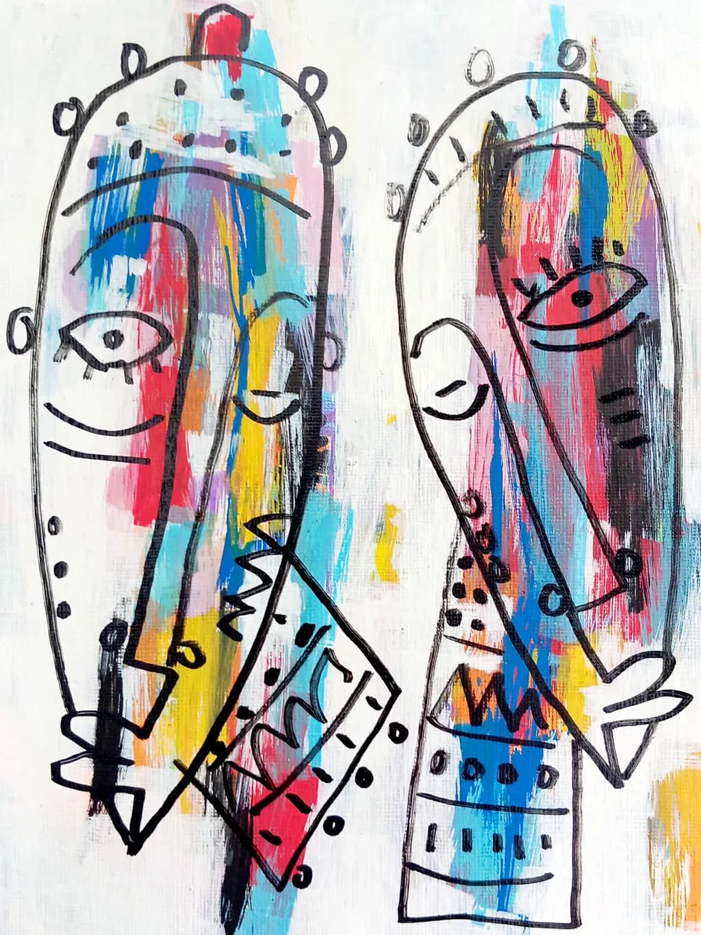 Colorful Abstract Faces