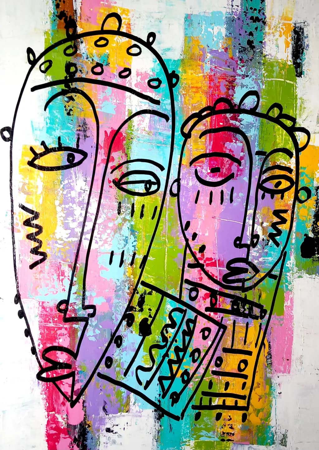 Abstract Faces Duo