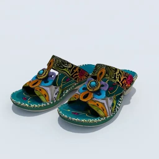 Vibrant Floral Fusion: Stylish Sandals for a Colorful Step Forward