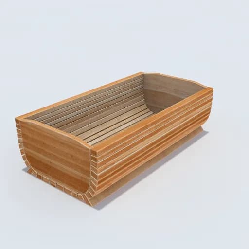 Elegant Wooden Cradle: A Modern Take on Timeless Design