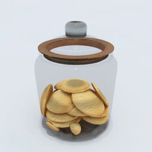 Whispers of Nostalgia: A Glass Jar of Golden Memories