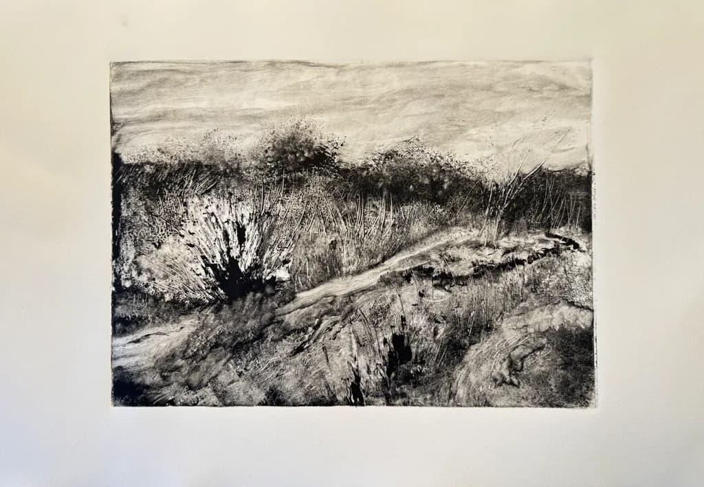 Whispers of the Wild: A Charcoal Journey Through Nature's Embrace