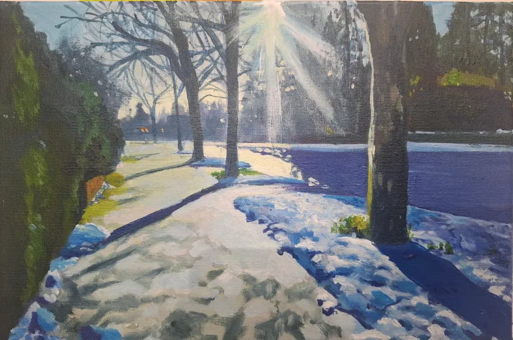 Winter Sunburst Path
