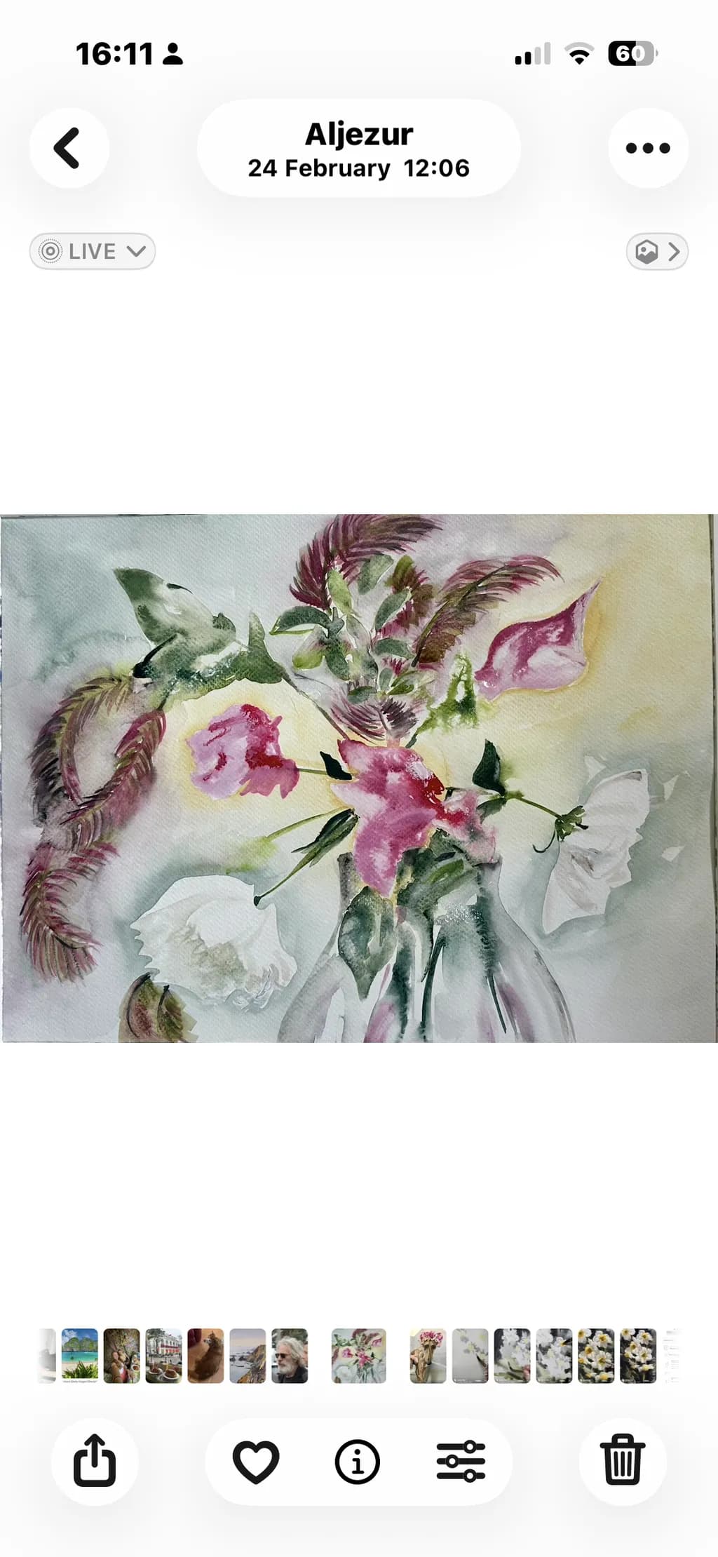 Watercolor Floral Study