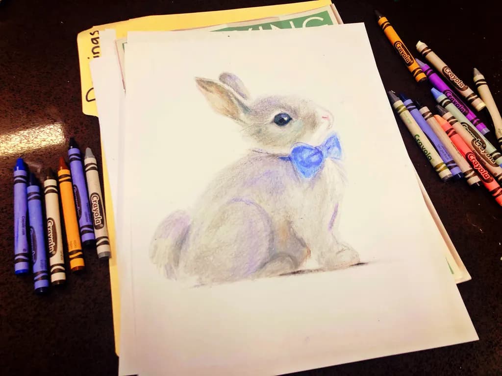 Whimsical Elegance: A Charming Bunny in Bowtie Bliss