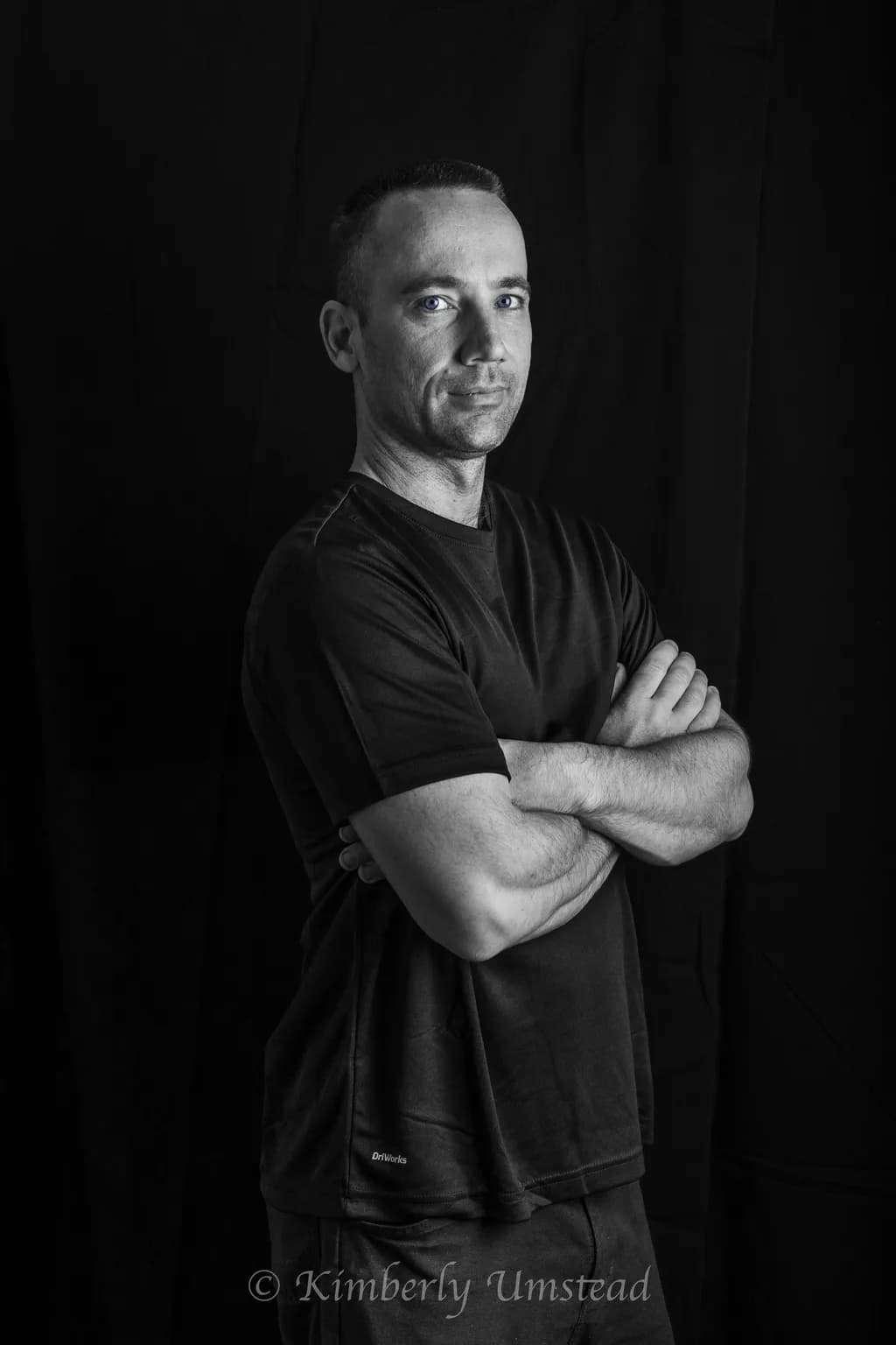 Confident Focus: A Monochrome Portrait of Strength and Resolve