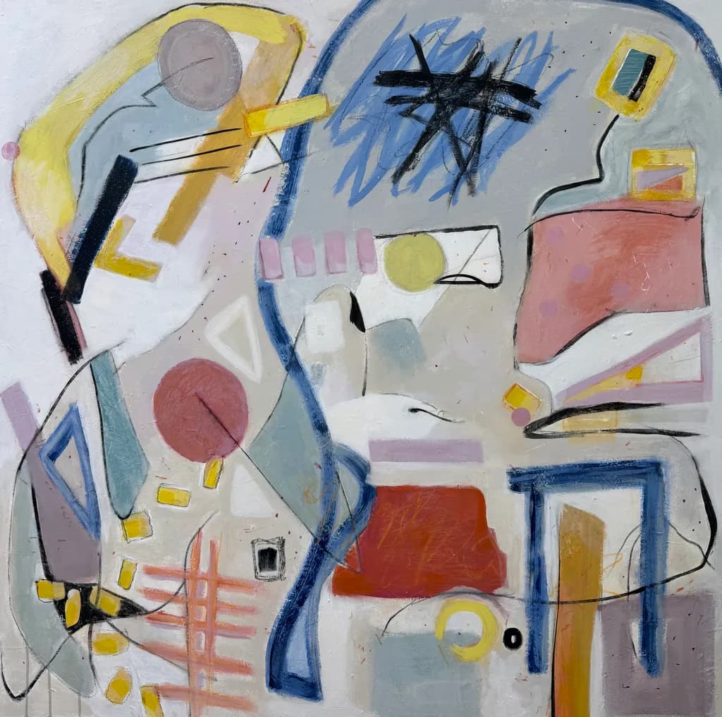 Whispers of Color: An Abstract Journey Through Form and Emotion