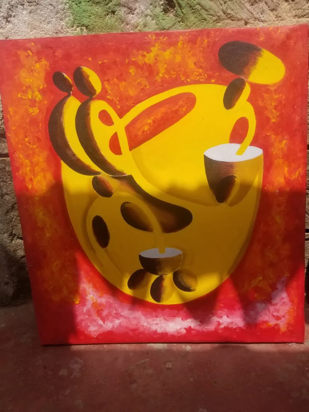 Abstract Yellow Form