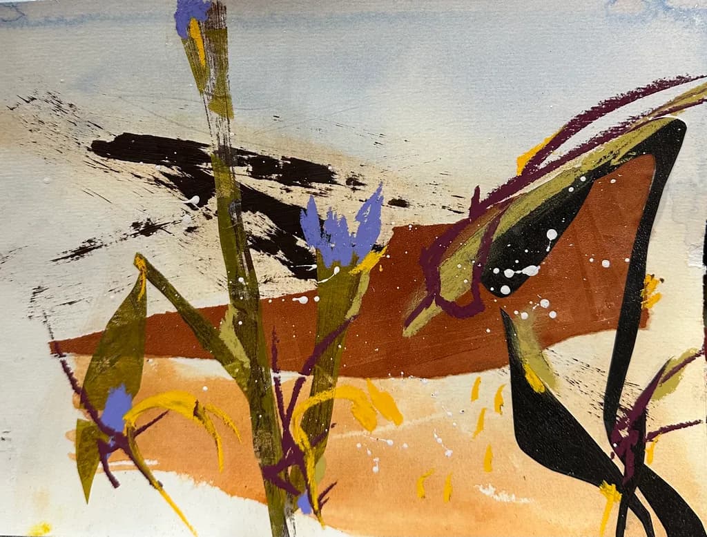Whispers of Nature: A Dance of Color and Form in Abstract Floral Harmony
