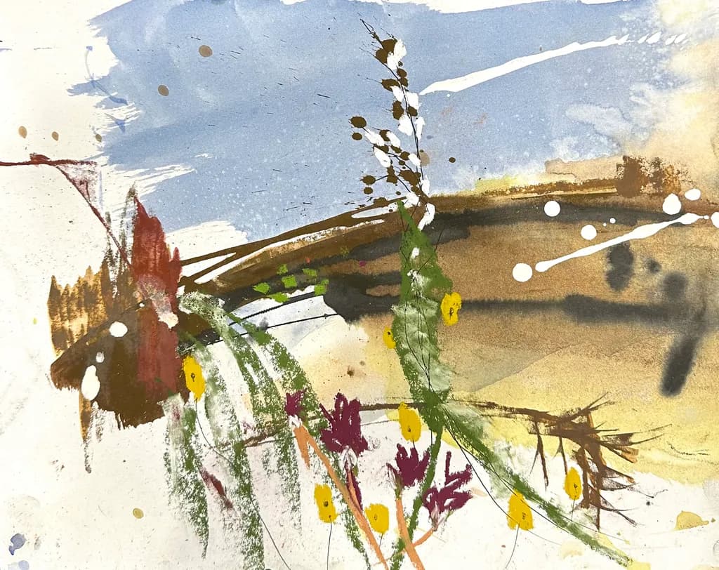Whispers of Nature: A Dance of Color and Light in Abstract Harmony