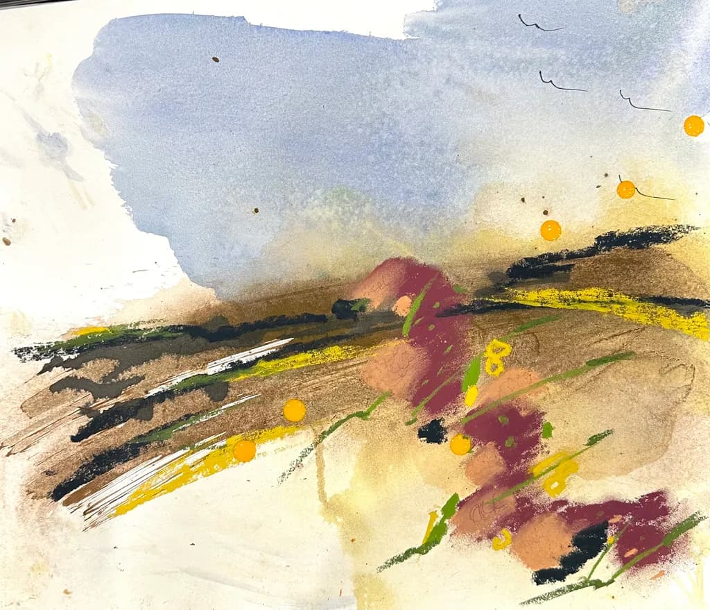 Whispers of the Horizon: A Serene Journey Through Color and Texture