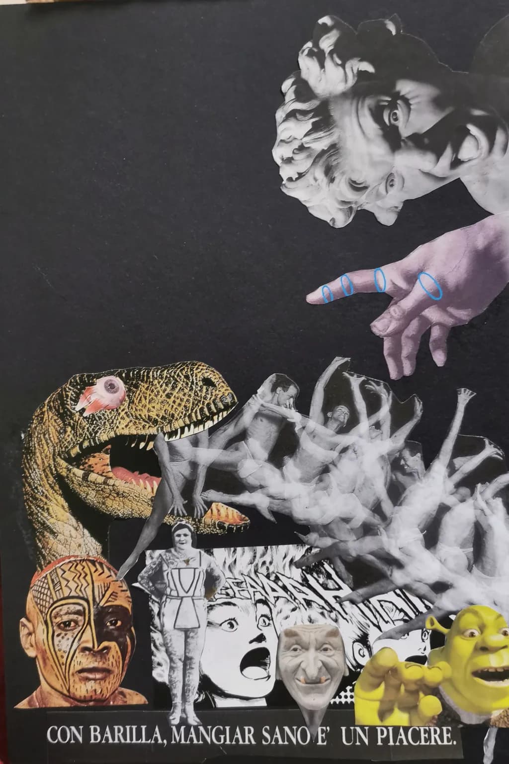 Surreal Symphony: A Collage of Time, Culture, and Whimsy
