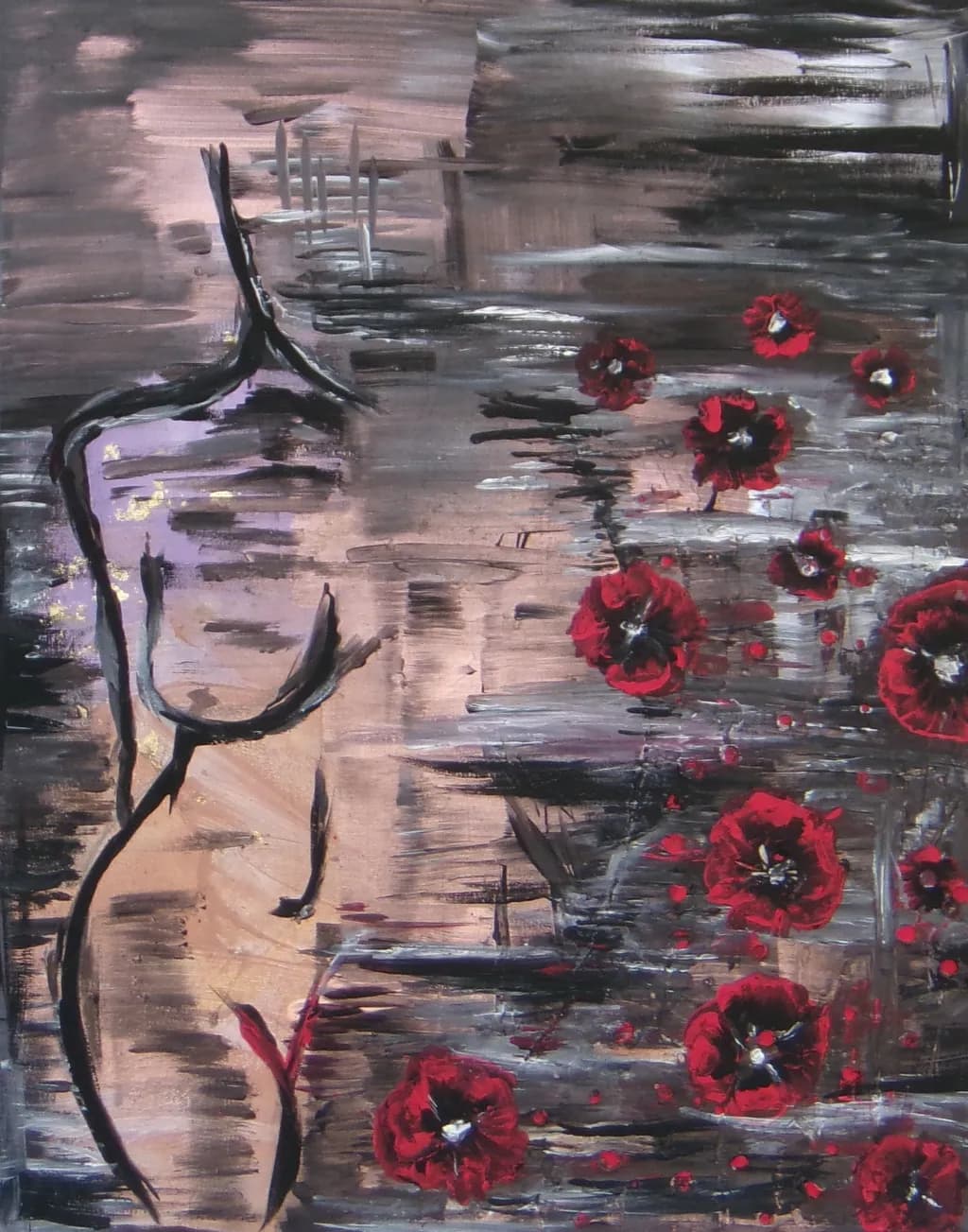 Whispers of Elegance: A Dance of Form and Floral Beauty