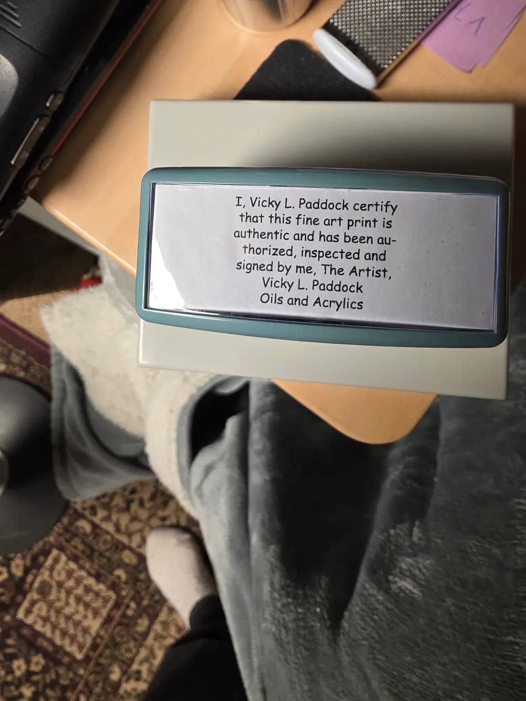 Certificate of Authenticity Stamp
