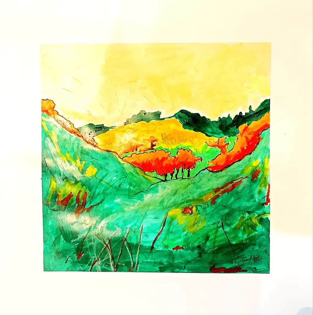 Vibrant Hillside