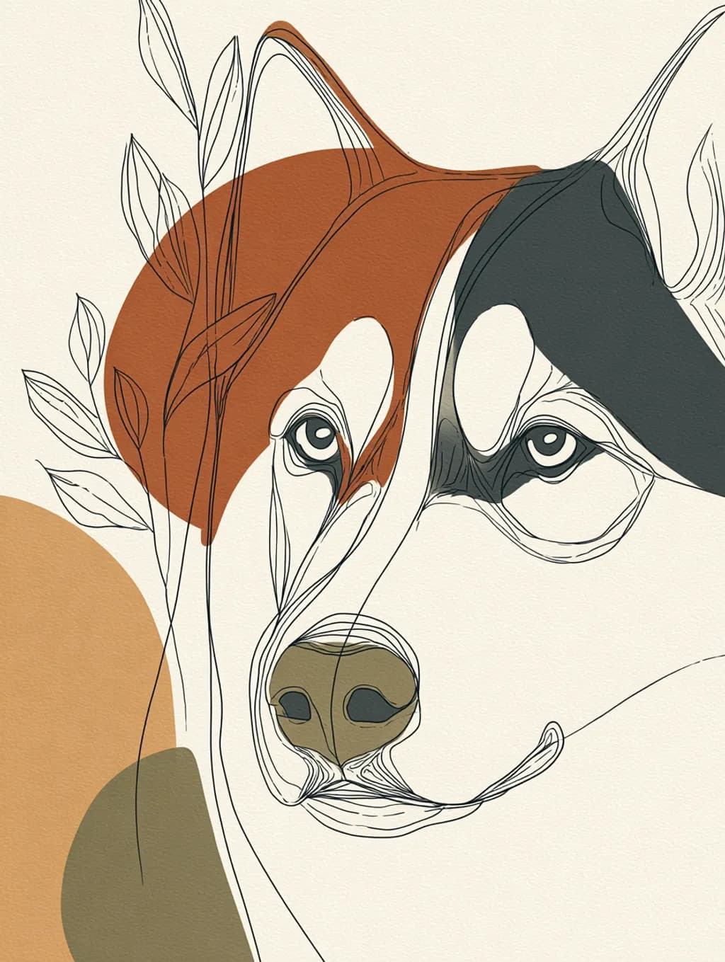 Alaskan Malamute Portrait