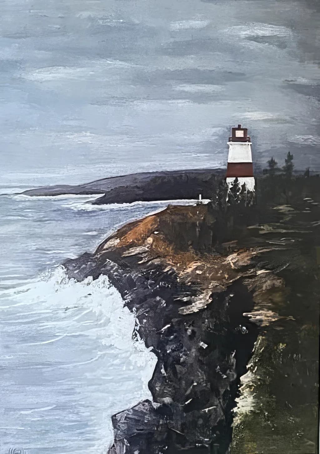 Stormy Coastline: The Resilient Lighthouse Amidst Nature's Fury