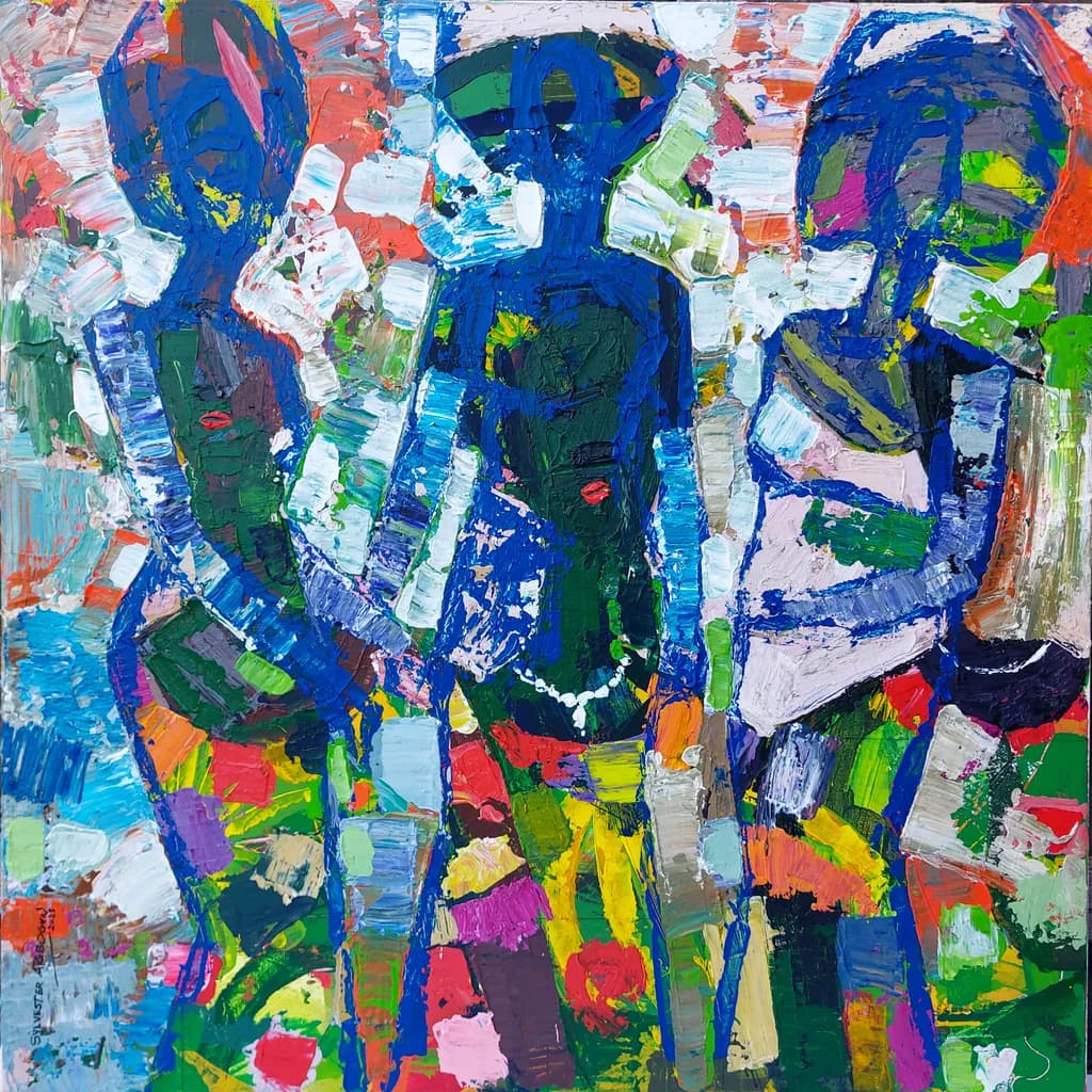 Vibrant Harmony: A Celebration of Color and Culture in Abstract Form