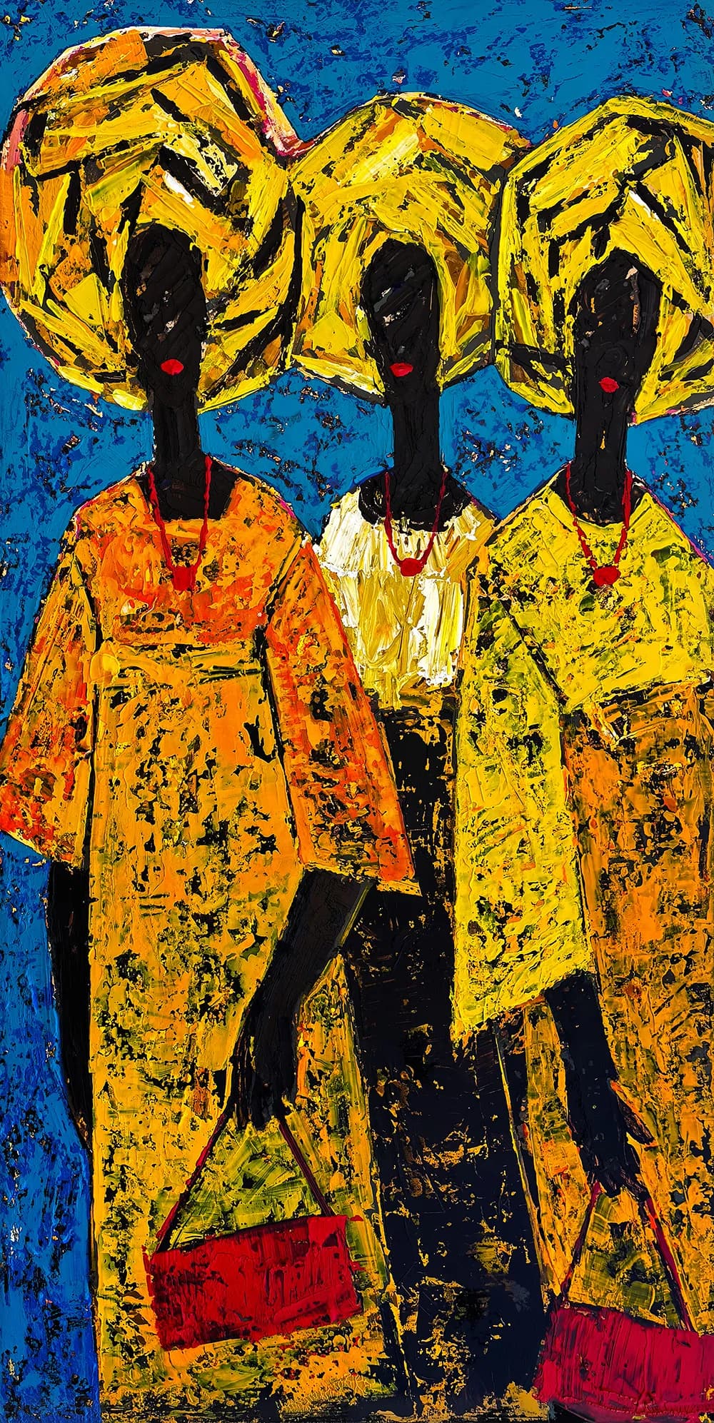Vibrant Harmony: The Essence of Sisterhood in Colorful Tradition