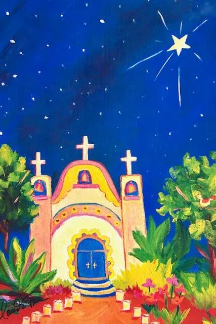 Celestial Sanctuary: A Vibrant Night at the Chapel
