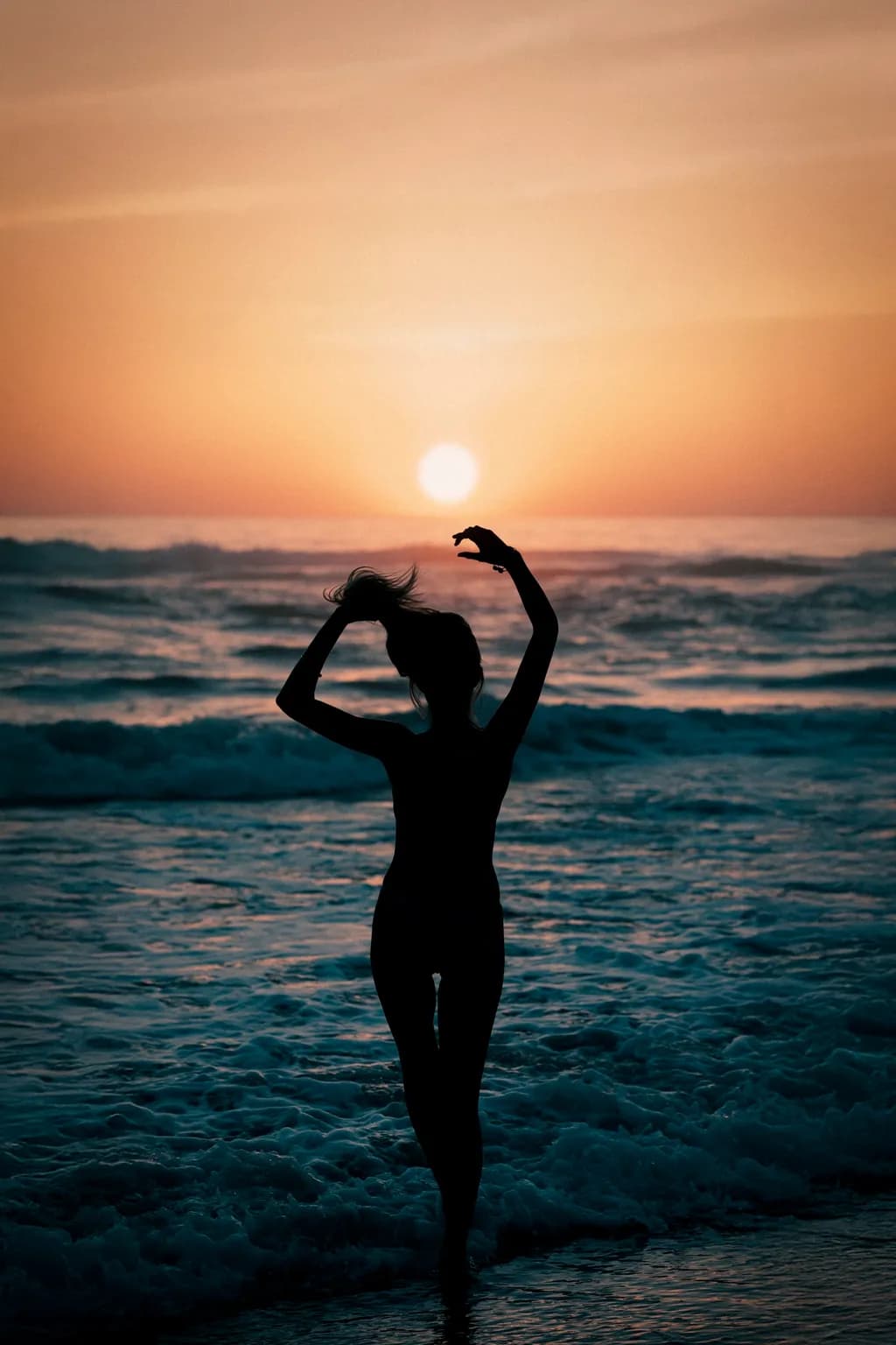 Sun Down Hair Up