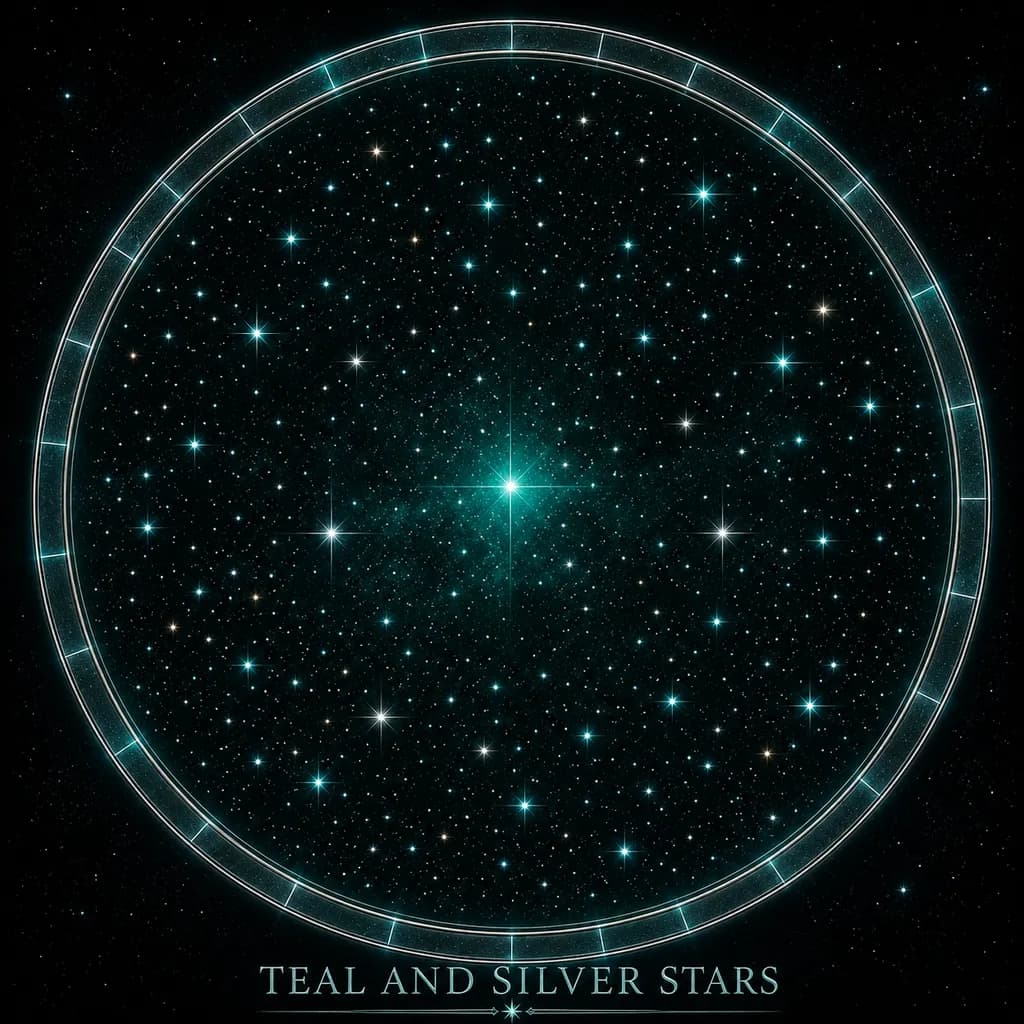 Teal Star Map