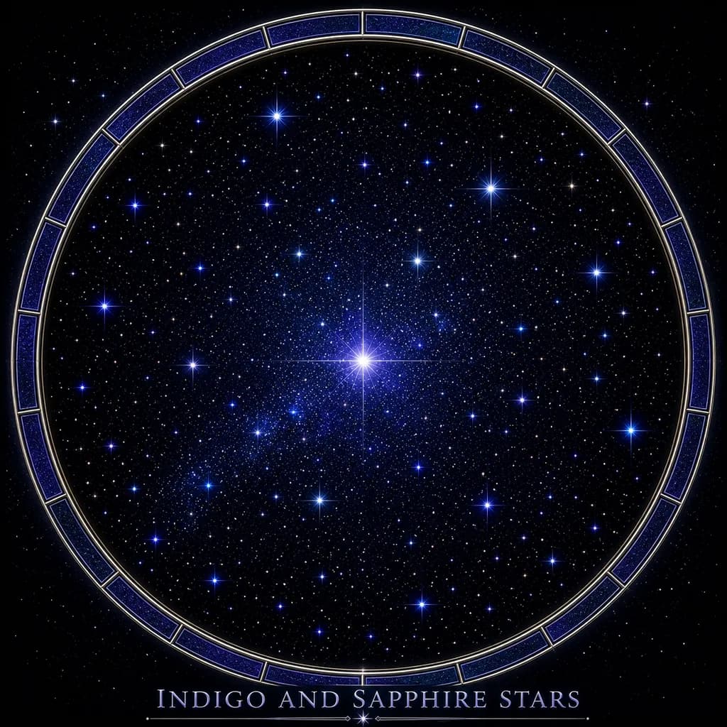 Indigo Sapphire Stars