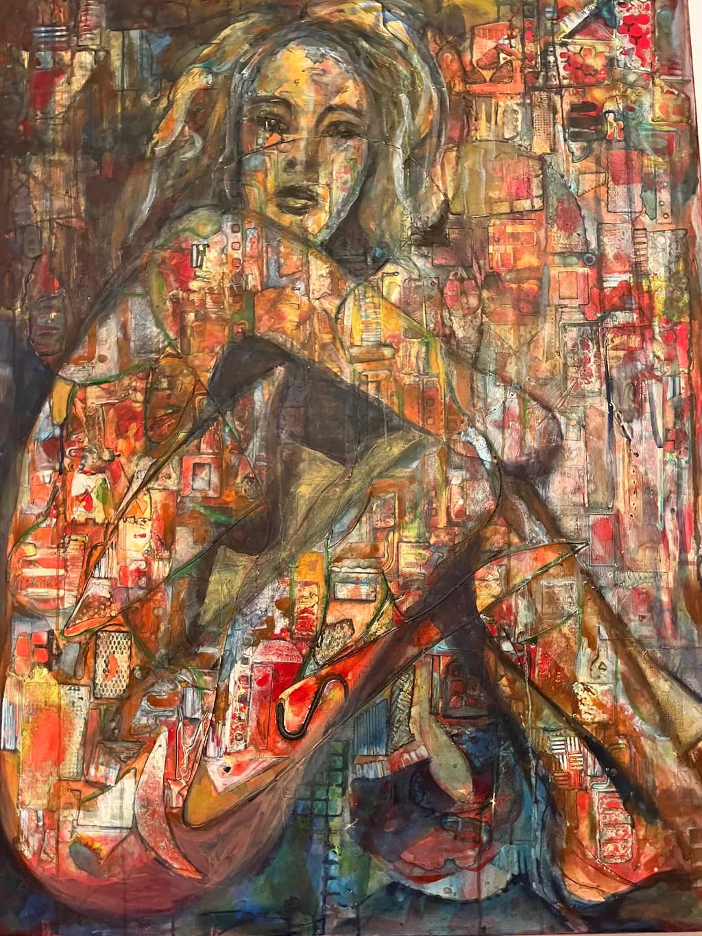 Whispers of Color: A Journey Through Emotion and Form in Abstract Portraiture