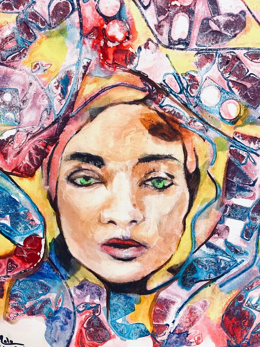 Whispers of Color: A Portrait of Emotion and Identity