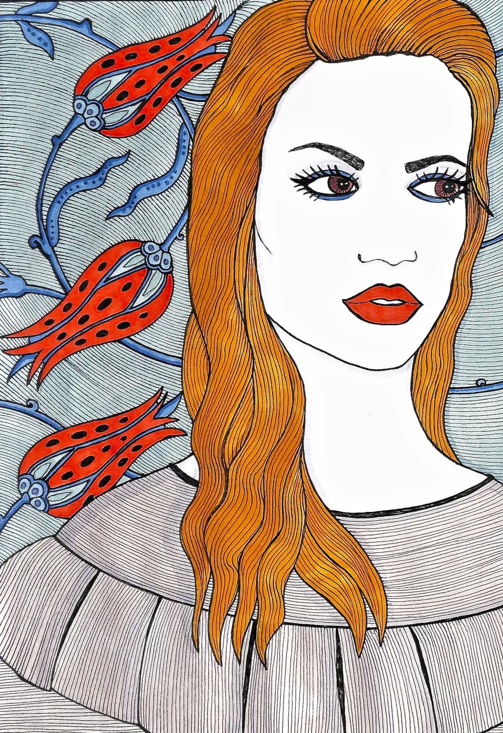 Whispers of Nature: A Portrait of Elegance and Vibrancy