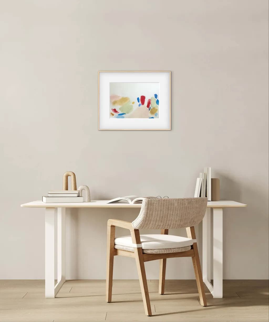 Whispers of Color: A Serene Abstract Journey in Watercolor Hues