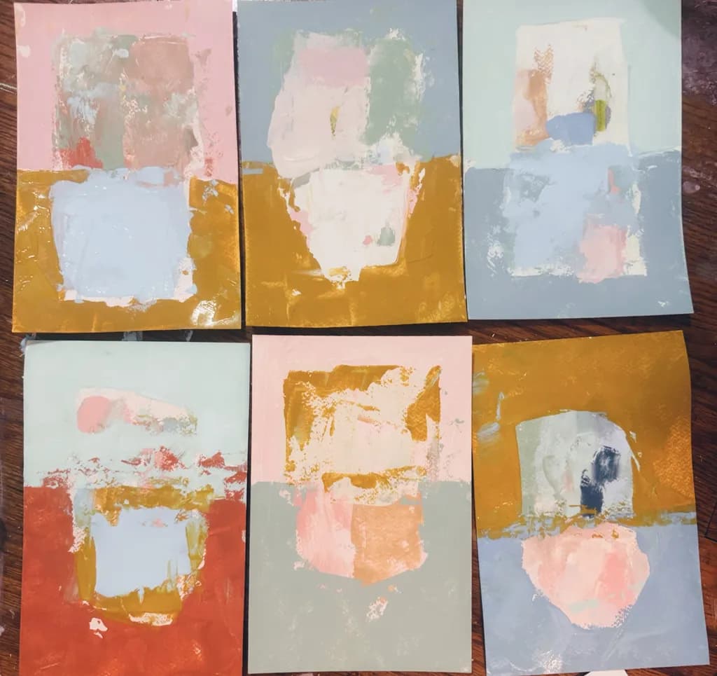 Whispers of Color: A Serene Abstract Journey Through Pastel Hues and Textures