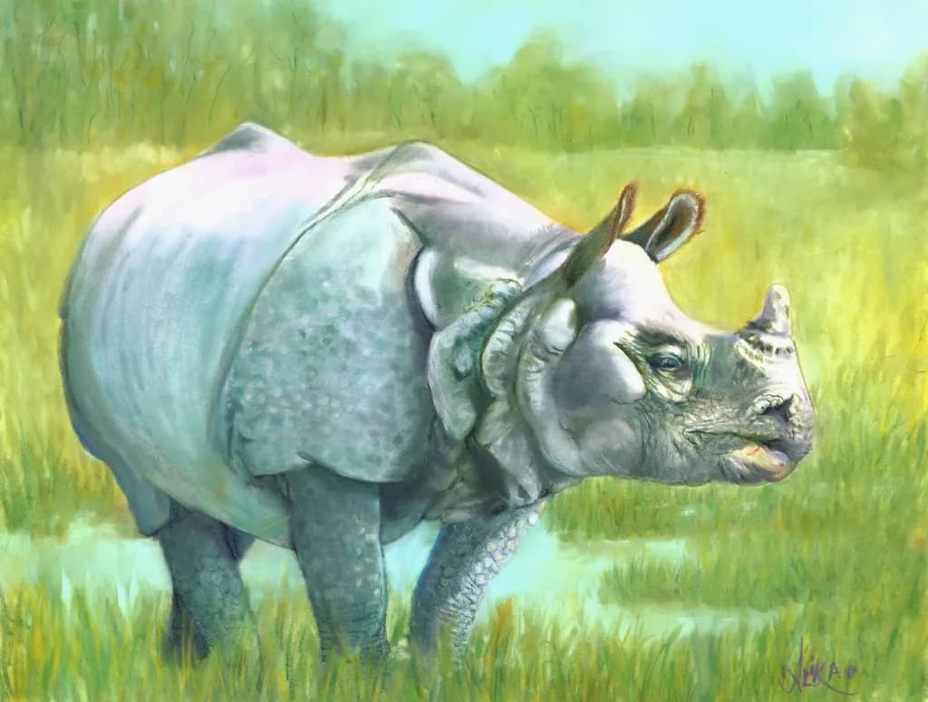 Whispers of the Wild: A Pastel Journey Through Nature's Majesty